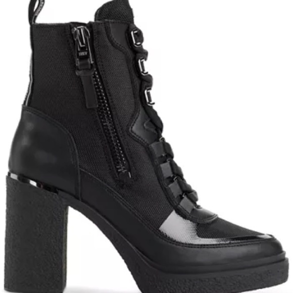 DKNYToia Lace-Up Zip Booties